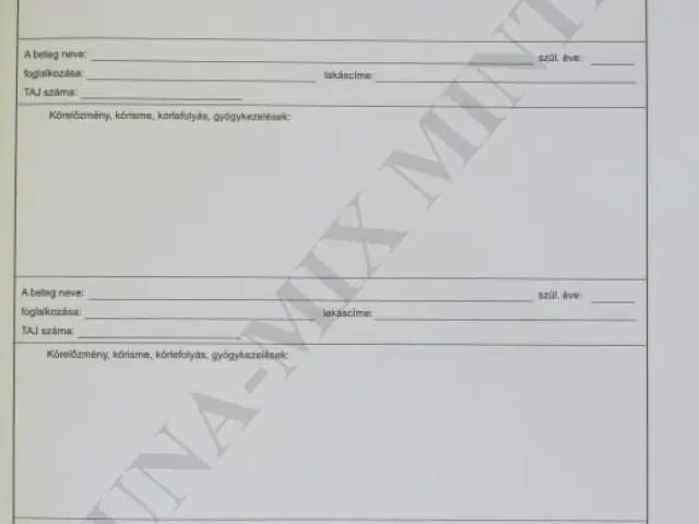 Gyógykezelési napló